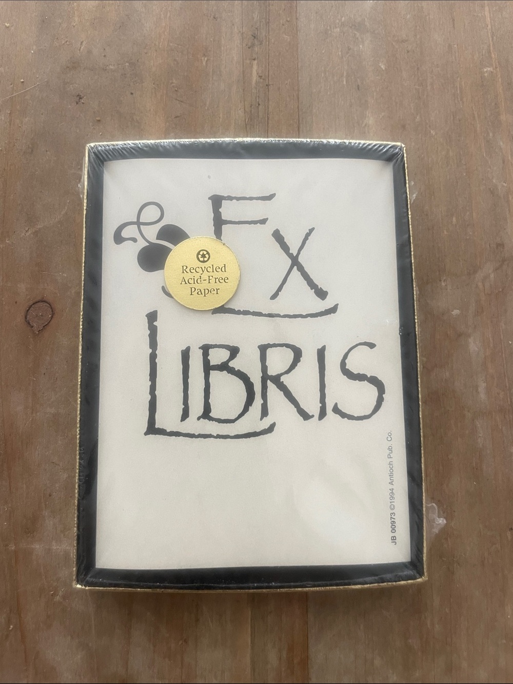 Black and Gold Book Plates with Ex Libris Art brand new Antioch Pub co